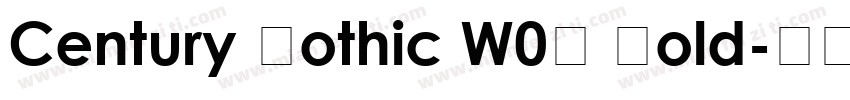 Century Gothic W02 Bold字体转换